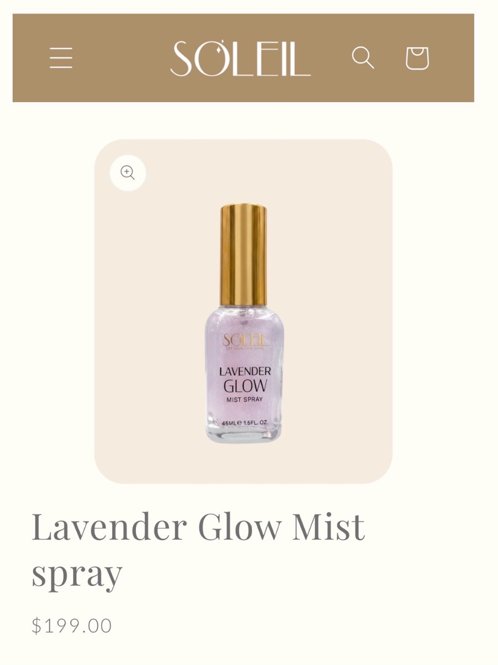 Lavender Glow Mist Spray — Lavender